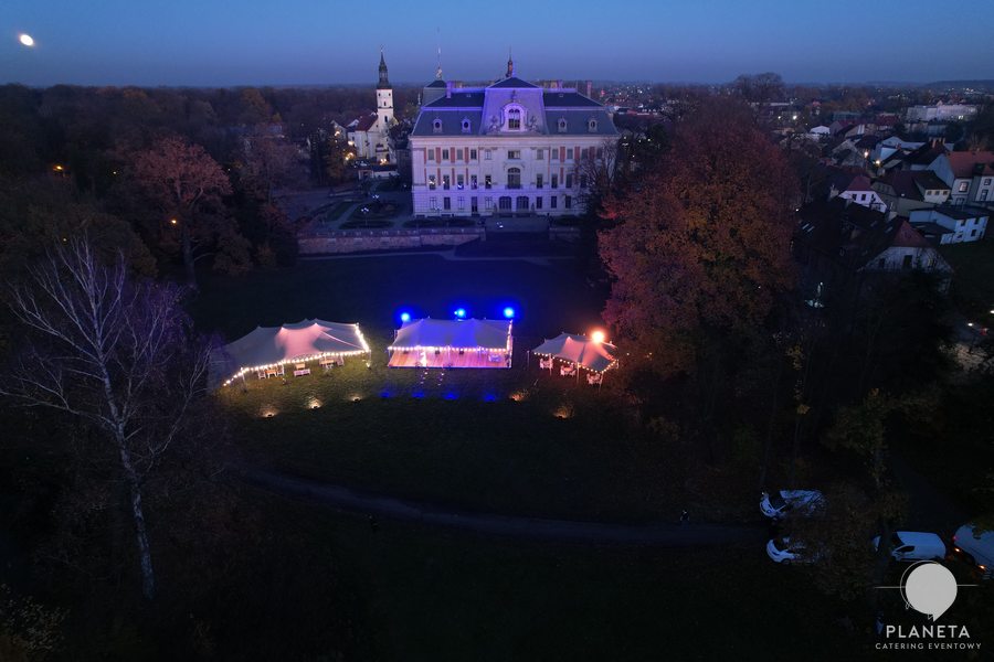 Namiot stretch Planeta Catering – ujecie z drona nr 27