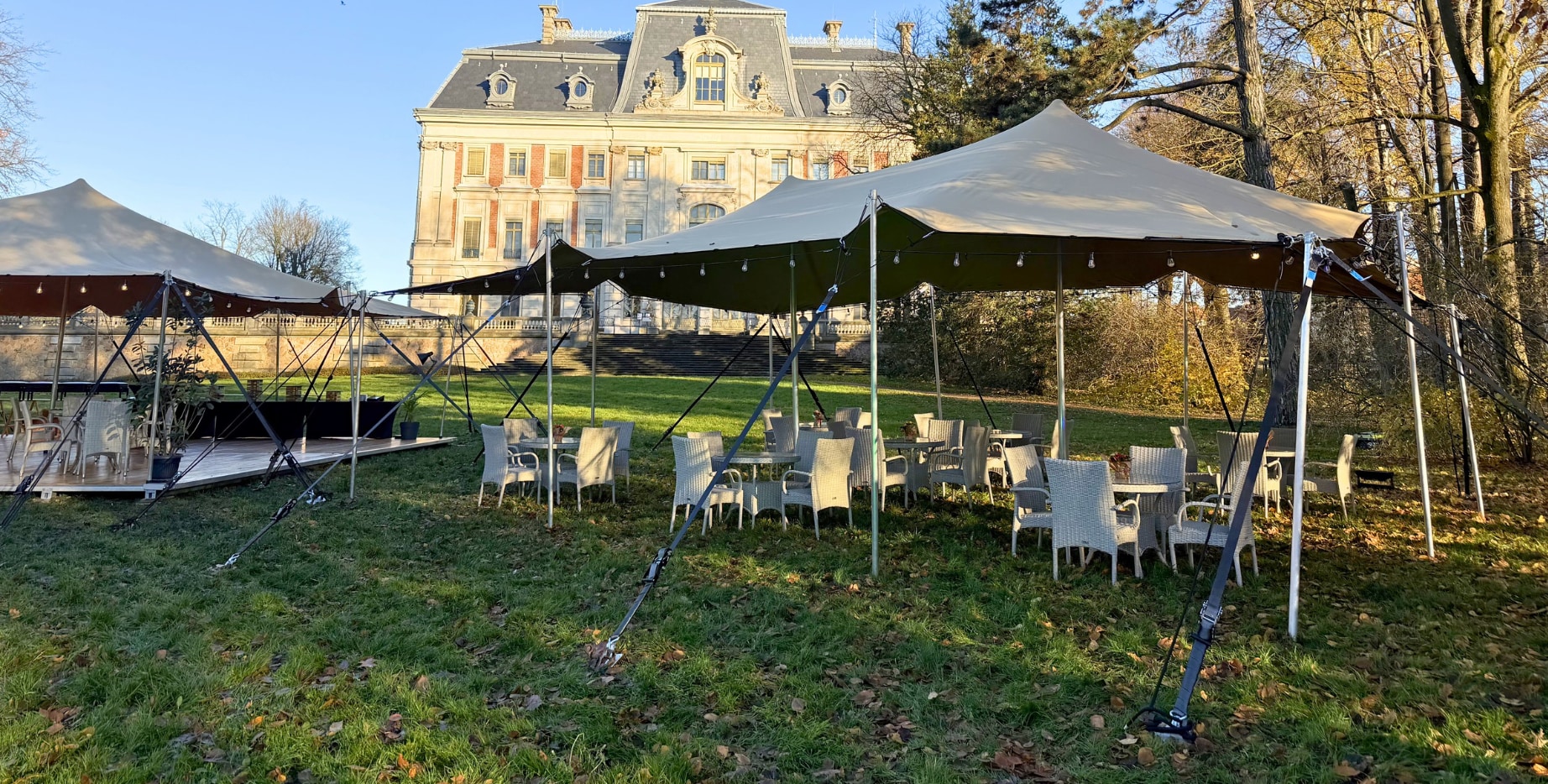 Namioty imprezowe Planeta Catering – wynajem namiotów stretch Śląsk Małopolska